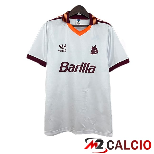 Maglie Calcio AS Roma Retro Seconda Bianco 1992-1994