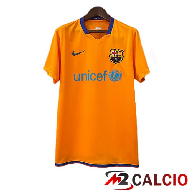Maglie Calcio FC Barcellona Retro Seconda Giallo 2006-2007