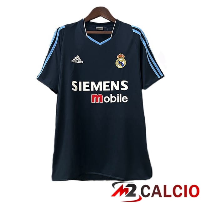 Maglie Calcio Real Madrid Retro Seconda Nero 2003-2004