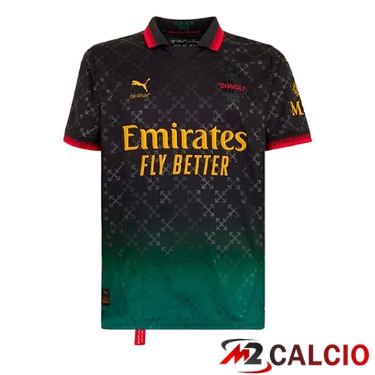 Maglie Calcio AC Milan Quarto Nero 2024/2025