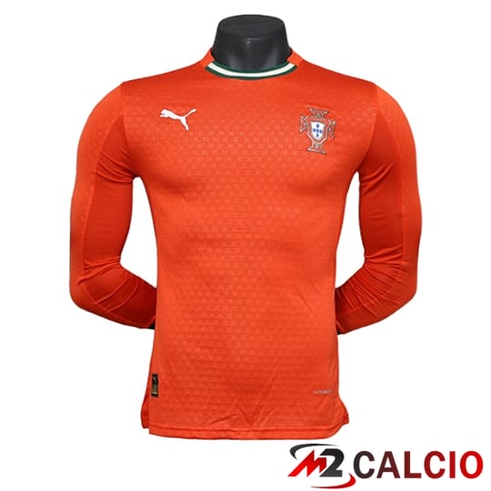 Maglie Calcio Portogallo Manica Lunga Prima 2025/2026