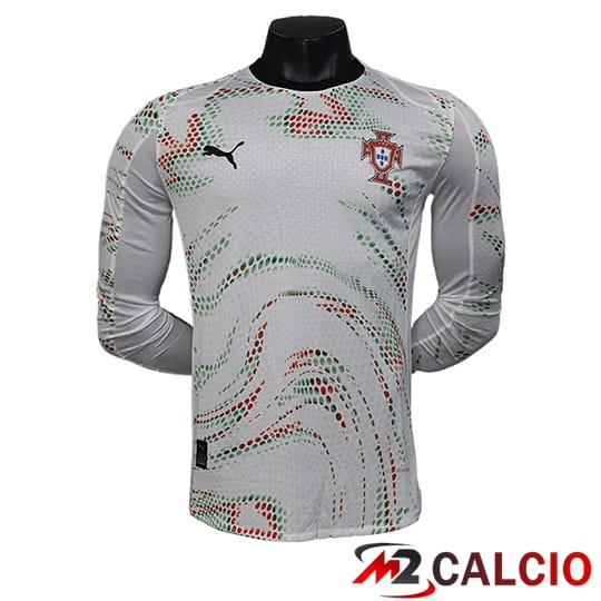 Maglie Calcio Portogallo Manica Lunga Seconda 2025/2026