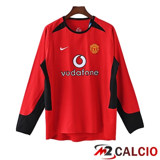 Maglie Calcio Manchester United Retro Prima Manica Lunga 2002/2003