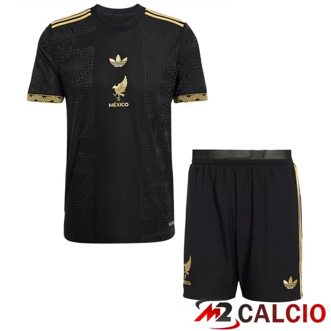 Maglia Nazionale Messico Bambino Nero Giallo 2025/2026