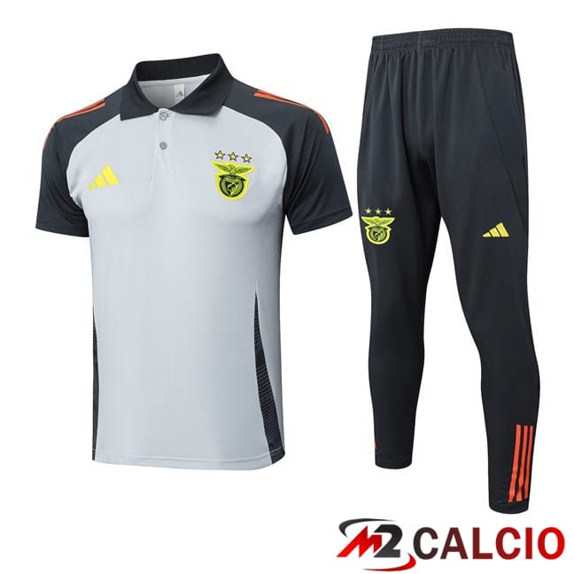 Insieme Polo S.L Benfica + Pantaloni Grigio 2025/2026