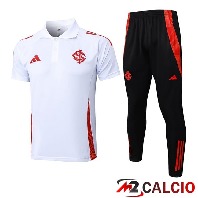 Insieme Polo SC Internacional + Pantaloni Bianco 2025/2026