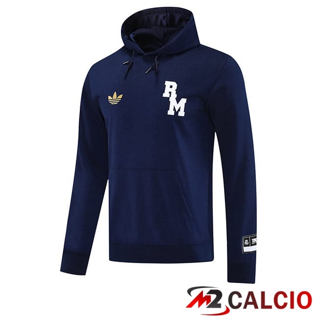 Felpa Con Cappuccio Real Madrid Blu Reale 2025/2026