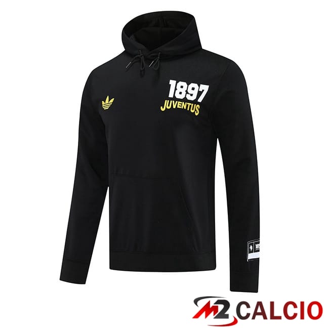Felpa Con Cappuccio Juventus Nero 2025/2026