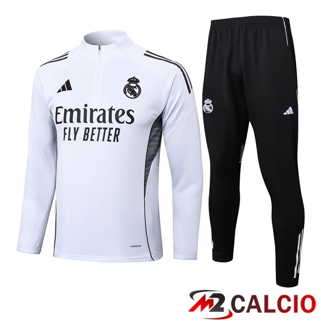 Insieme Tuta Calcio Real Madrid Bianco 2025/2026