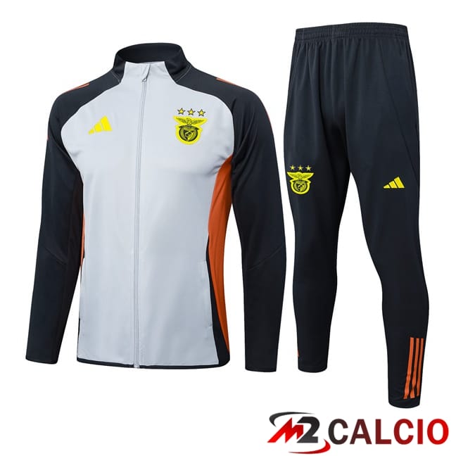 Insieme Tuta Calcio - Giacca S.L Benfica Grigio 2025/2026