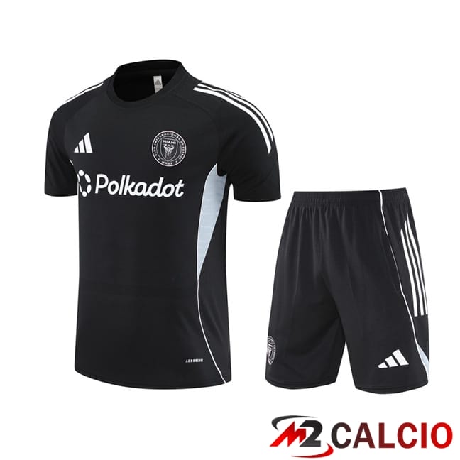 Insieme T Shirt Allenamento Inter Miami CF + Pantaloncini Nero 2025/2026