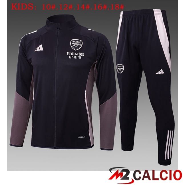 Insieme Tuta Calcio - Giacca Arsenal Bambino Viola 2025/2026
