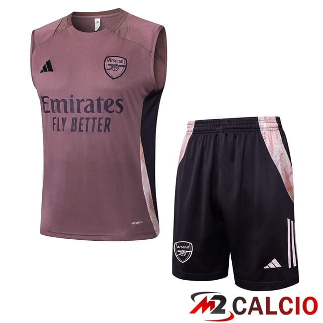 Canotta Allenamento Arsenal + Pantaloncini Viola 2025/2026