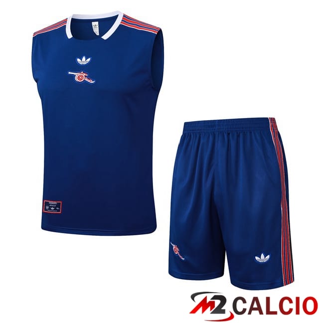 Canotta Allenamento Arsenal + Pantaloncini Blu 2025/2026