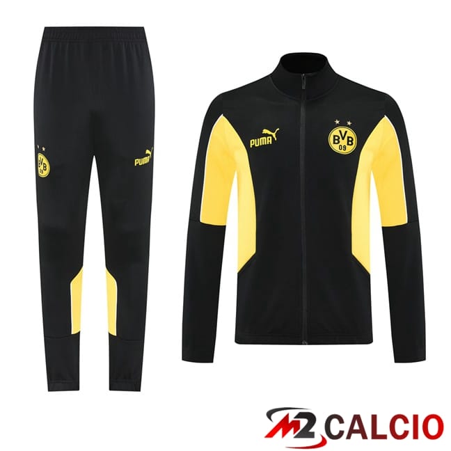 Insieme Tuta Calcio - Giacca Dortmund BVB Giallo Nero 2025/2026