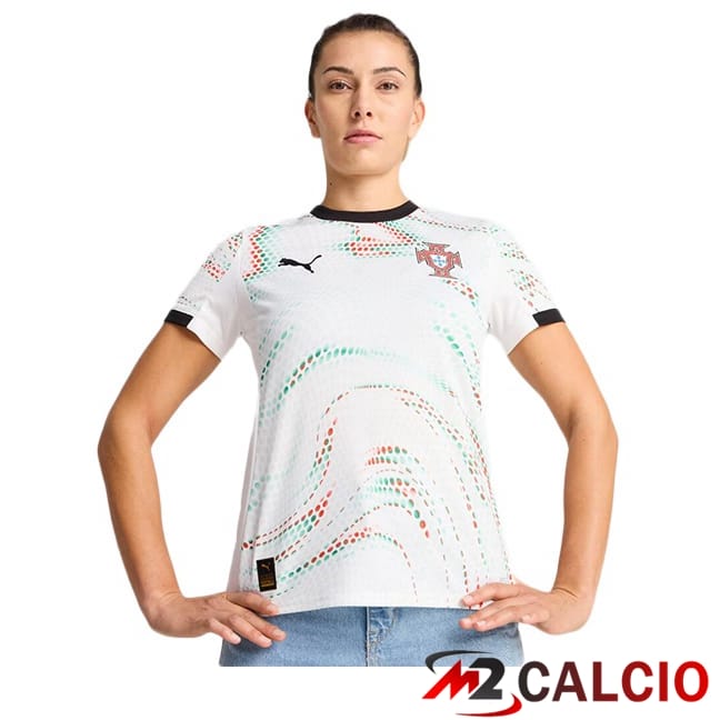 Maglia Nazionale Portogallo Donna Seconda Bianco 2025/2026