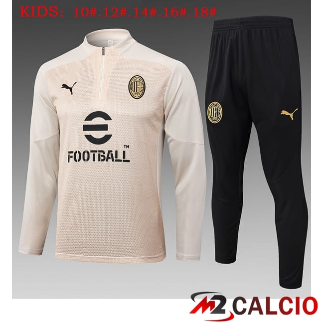 Insieme Tuta Calcio AC Milan Bambino Giallo 2025/2026