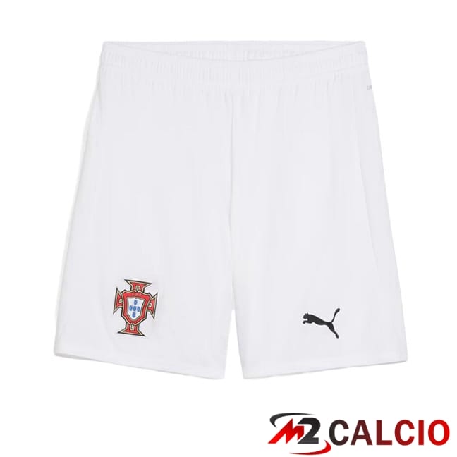 Pantaloncini Calcio Portogallo Seconda Bianco 2025/2026