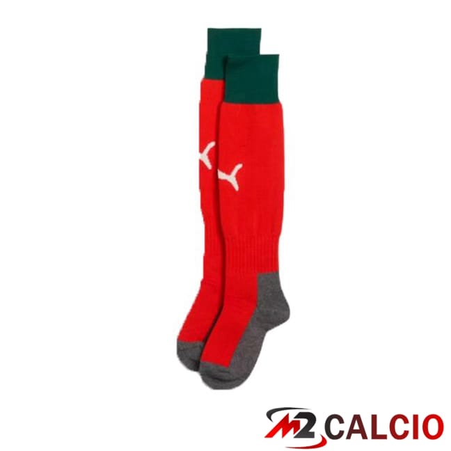 Calzini Calcio Portogallo Prima Rosso 2025/2026