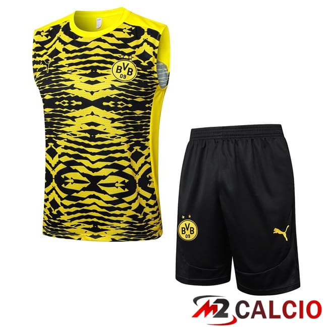Canotta Allenamento Dortmund BVB + Pantaloncini Giallo Nero 2025/2026