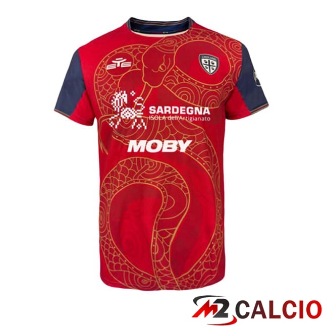Maglie Calcio Cagliari Calcio Edizione Speciale Rosso 2024/2025