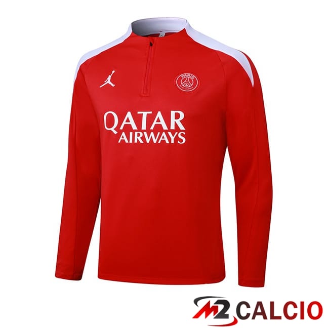Felpa Allenamento Jordan Paris PSG Rosso 2025/2026