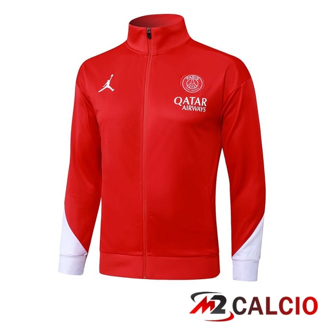 Giacca Calcio Jordan Paris PSG Rosso 2025/2026
