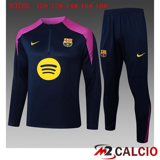 Insieme Tuta Calcio FC Barcellona Bambino Blu Reale 2025/2026