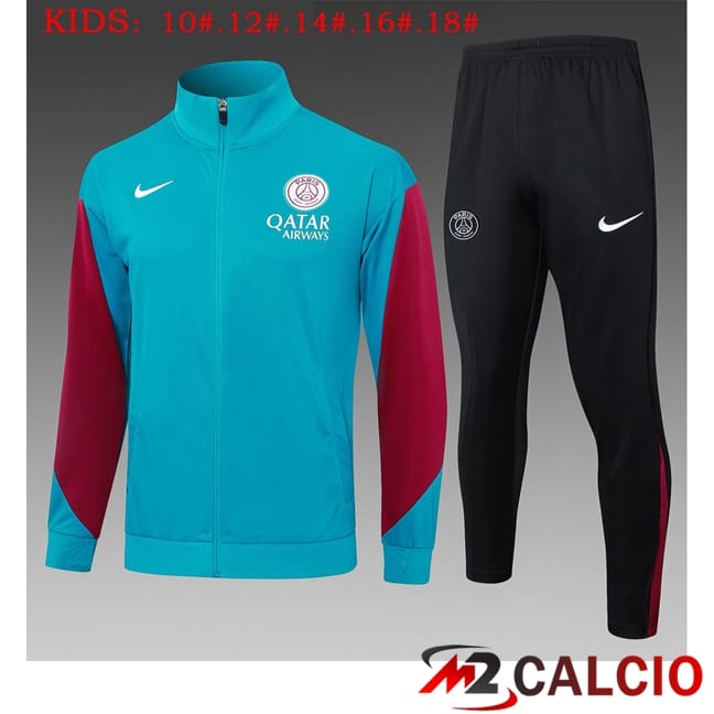 Insieme Tuta Calcio - Giacca Paris PSG Bambino Blu 2025/2026