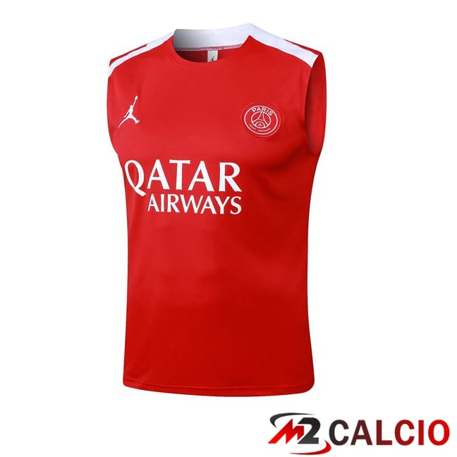 Canotta Allenamento Jordan Paris PSG Rosso 2025/2026