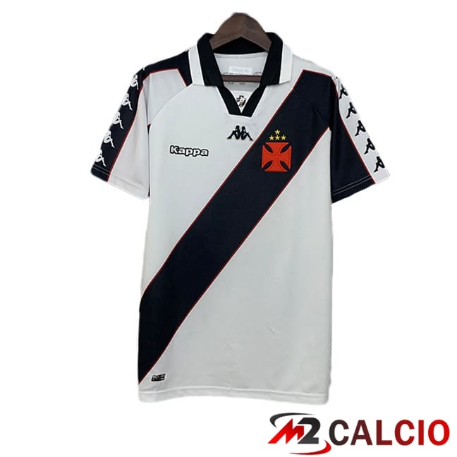 Maglie Calcio CR Vasco da Gama Retro Seconda Nero Bianco 1997