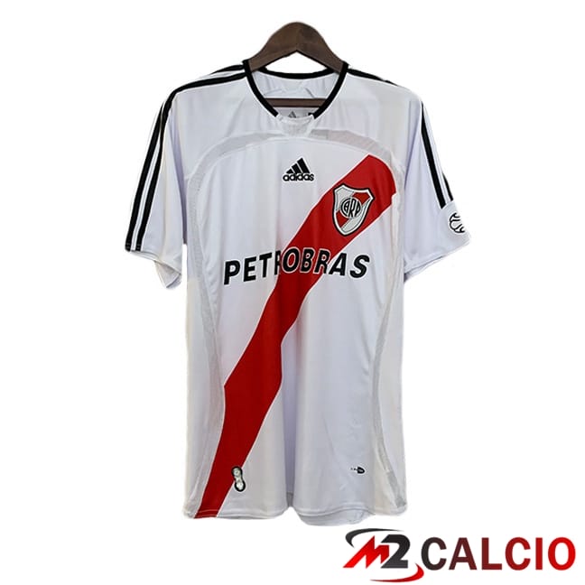 Maglie Calcio River Plate Retro Prima Bianco Rosso 2006-2007