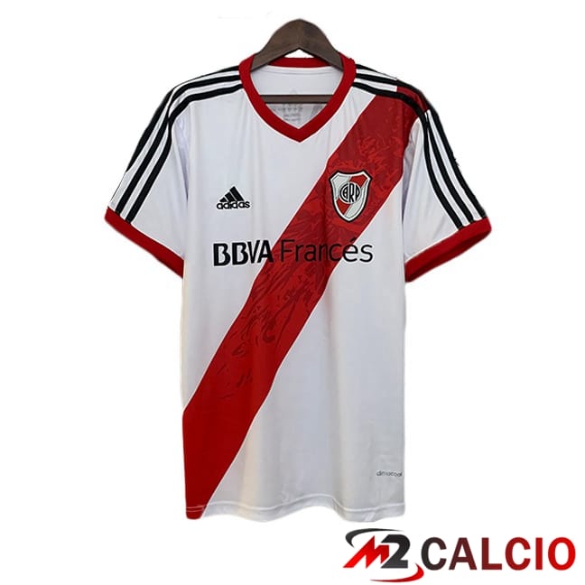 Maglie Calcio River Plate Retro Prima Bianco Rosso 2013-2014
