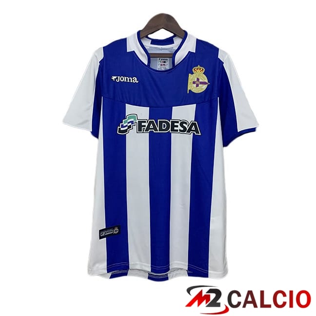 Maglie Calcio Deportivo de La Coruna Retro Prima Blu Bianco 2003-2004