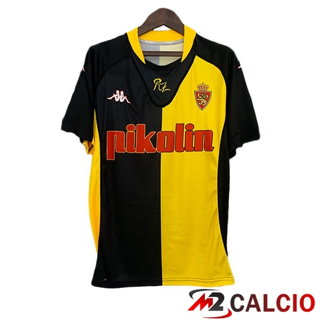 Maglie Calcio Real Zaragoza Retro Seconda Giallo Nero 2001-2002