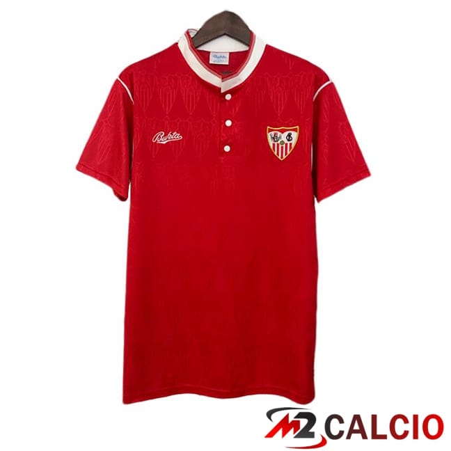 Maglie Calcio Sevilla FC Retro Seconda Rosso 1991-1992