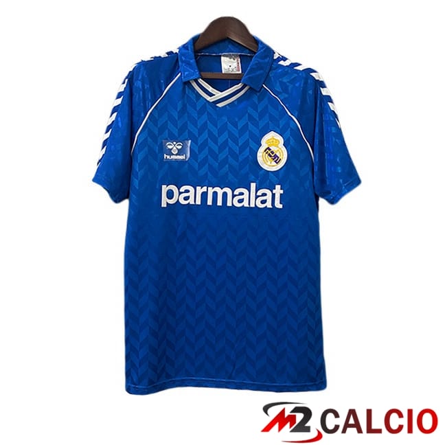 Maglie Calcio Real Madrid Retro Seconda Blu 1986-1988