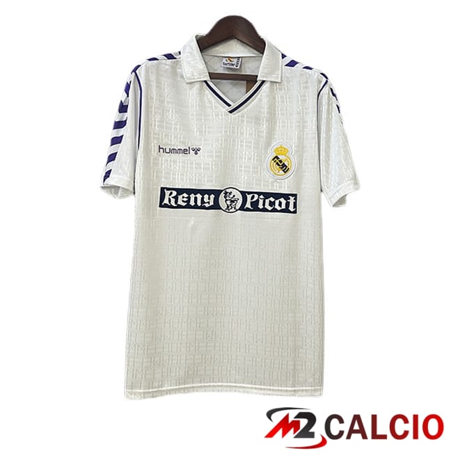 Maglie Calcio Real Madrid Retro Prima Bianco 1989-1990