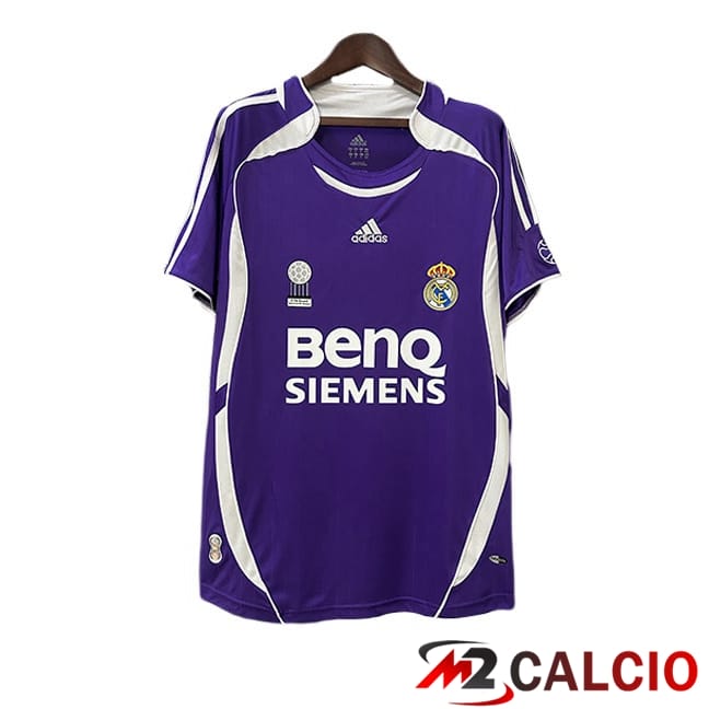 Maglie Calcio Real Madrid Retro Terza Viola 2006-2007