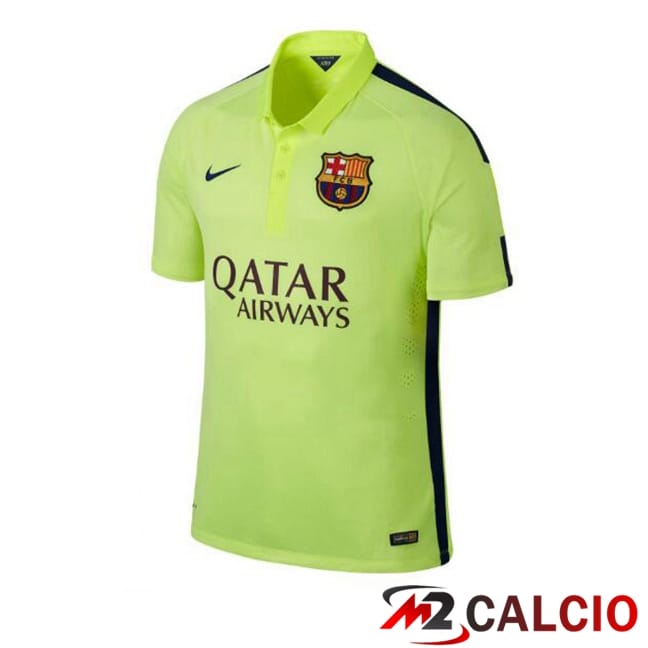 Maglie Calcio FC Barcellona Retro Terza Verde 2014-2015