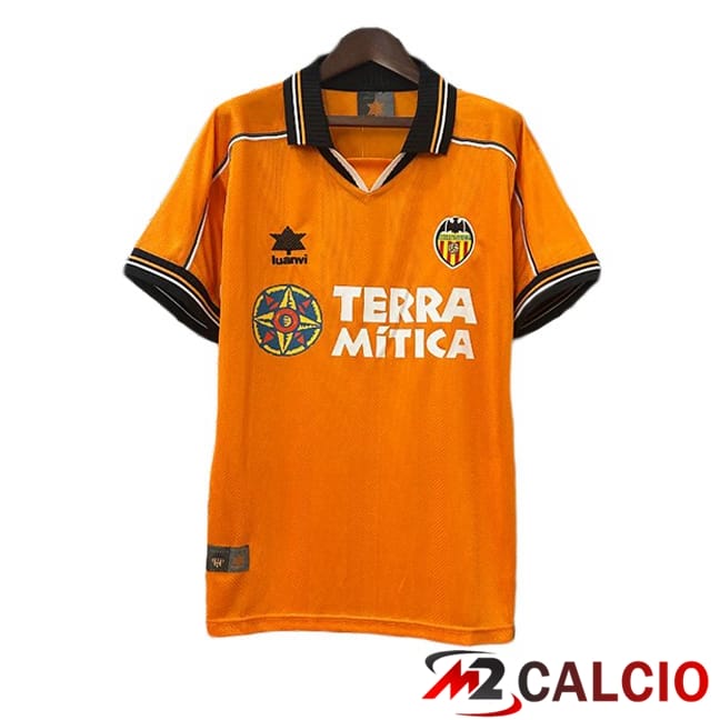 Maglie Calcio Valencia CF Retro Seconda Arancia 1999-2000