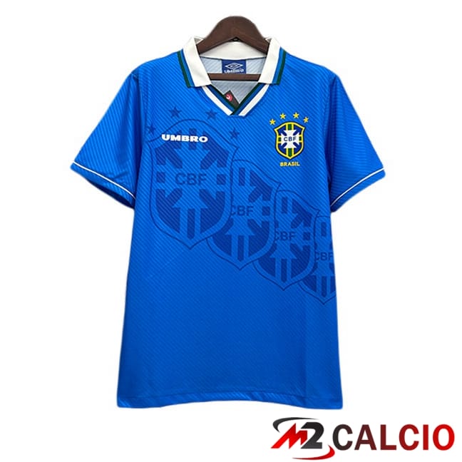 Maglie Calcio Brasile Retro Seconda Blu 1996