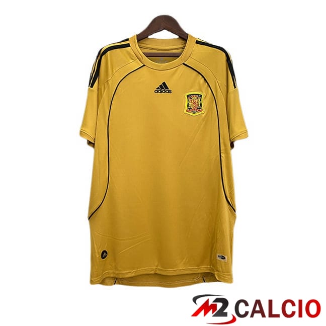 Maglie Calcio Spagna Retro Terza Giallo 2008