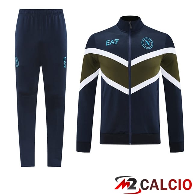 Insieme Tuta Calcio - Giacca SSC Napoli Blu Reale 2025/2026