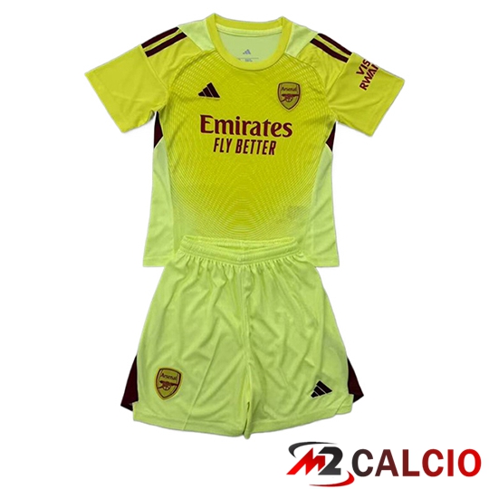 Maglie Calcio Arsenal Bambino Portiere Giallo 2025/2026