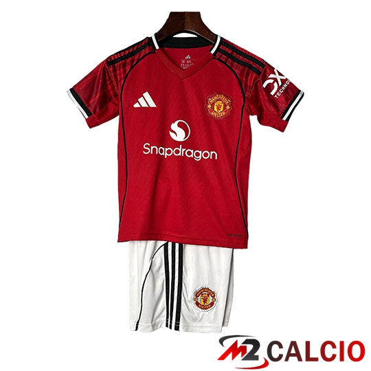 Maglie Calcio Manchester United Bambino Prima 2025/2026