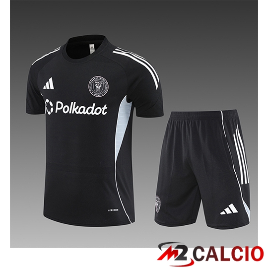 Insieme T Shirt Allenamento Inter Miami CF Bambino Nero 2025/2026