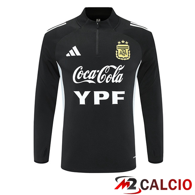 Felpa Allenamento Argentina Nero 2025/2026