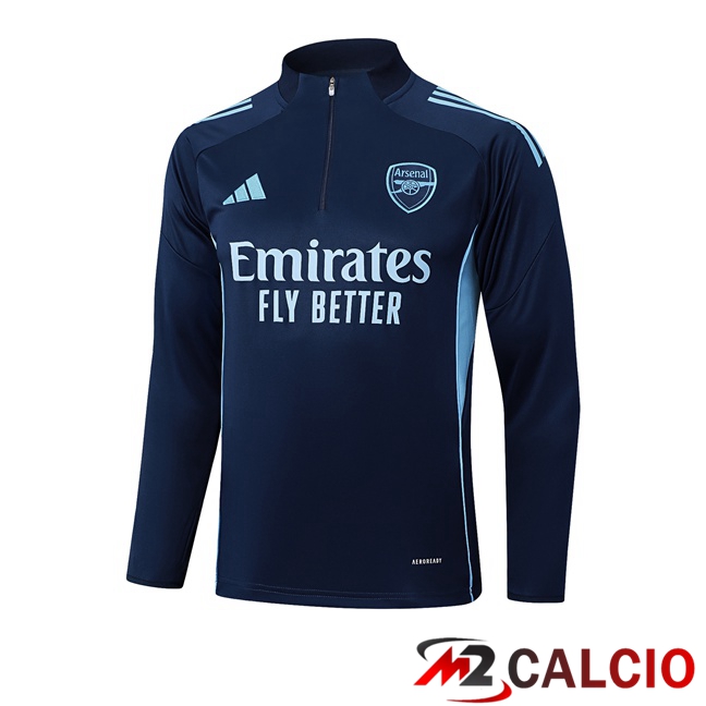 Felpa Allenamento Arsenal Blu Reale 2025/2026