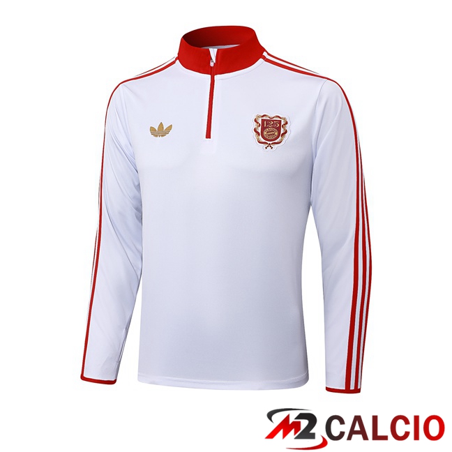 Felpa Allenamento Bayern Monaco Bianco 2025/2026